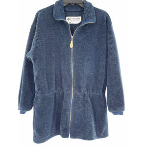 𝅺columbia SPORTSWEAR BLUE ZIP FLEECE